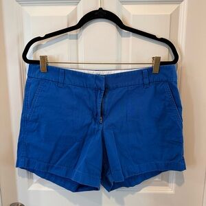 J.Crew Blue Chino Shorts Size 12 Cotton Casual Preppy Summer